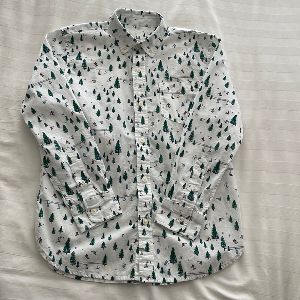 Gap Kids boys button down dress shirt size XL (14)